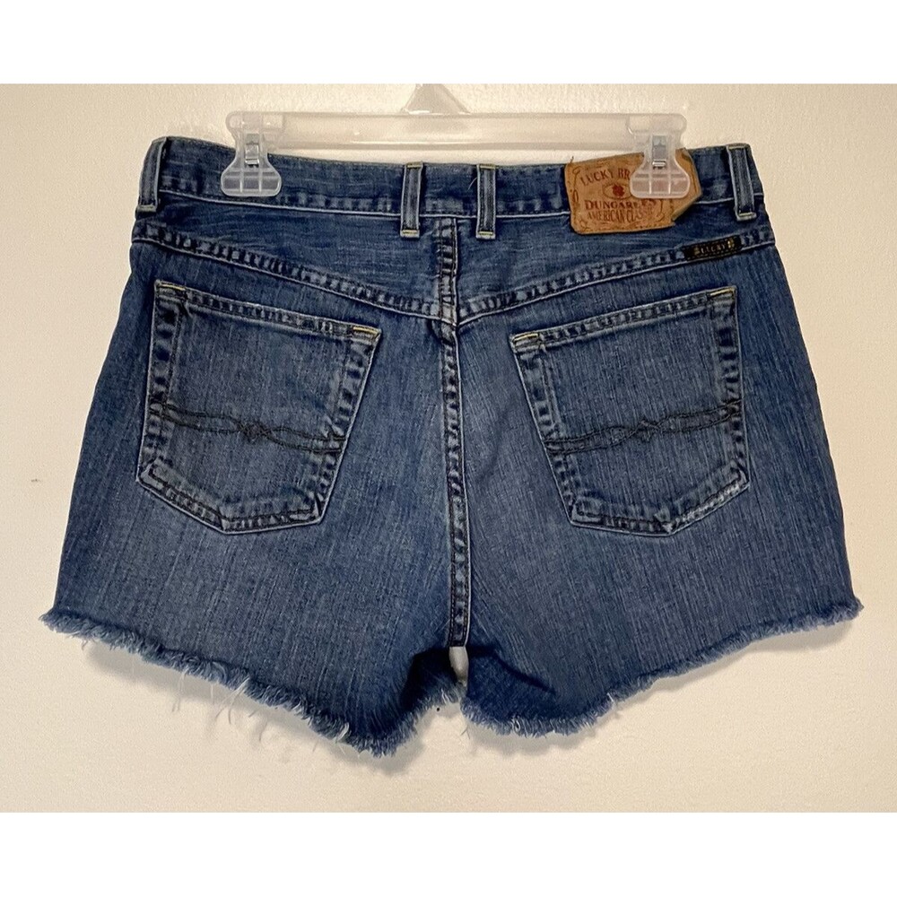Lucky Brand Jeans Cut Off Denim Shorts Women’s Size 29 Summer Western Streetwear - Picture 2 of 7